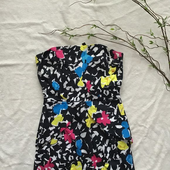 Funky Colourful Abstract Pattern Dress - Picture 3 of 10